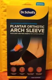 Dr. Scholl’s Plantar Orthotic Arch Sleeve Light & Firm Inserts Compression 3