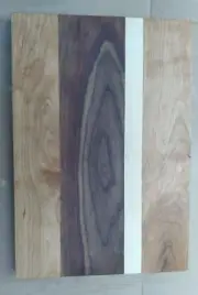 Cherry, Maple & Walnut Cutting Board 18 by 13 and 1/2