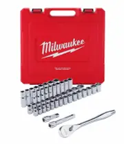 Milwaukee 48229010 - Socket Set 1/2" Drive - 47 Piece Metric/SAE