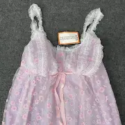 Diamond Cut Vintage Nightie Gown Sleeveless Lingerie Bri-Nylon Size 14 1970s NWT