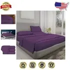 Luxurious 800 Thread Count Split California King Sheet Set - Plum Solid