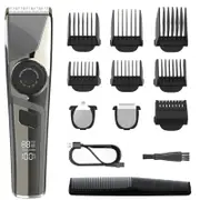 Three-In-One Hair Clipper Oil Head Carving Cut Water Wash Digital Display Shaver Fine-Tuning Turntable Hair Clipper