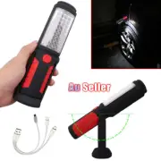 Rechargeable Hand Torch Lamp Work Magnetic USB Light Handheld COB+LED Inspection