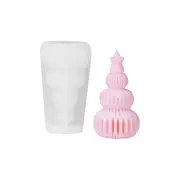 3D Christmas Tree Candle Mold Plaster Soap DIY Silicone Mould Making