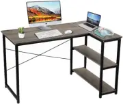 Computer Desk with Shelf L Shape Gaming Writing Study Table Home Office Workstat