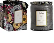 [KERLJO] Men's Scented Candle - Cedar & Hazelnut Aromatherapy Candles for Mens Gift- Pure Natural Soy Wax Candle for Stress Relief and House Warming Gifts