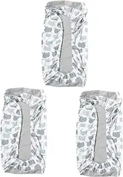 Totority 3pcs Diaper Changing Pad Sheet Elastic Breathable and Coordinated Designs Perfect for Baby Boys Girls