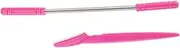 minkissy Piece Face Hair Remover and Eyebrow Shaper Spring Epilator Razor for Face Cheeks Pink Hygienic