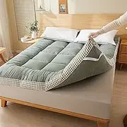 Portable Folding Roll Up Futon Mattress Non-Slip Backing Floor Sleeping Mattress Suitable for Accommodation Camping Guest Room
