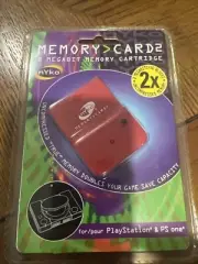 Nyko PlayStation PSOne PS1 PSX Memory Card Red 2MB