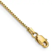 14K Yellow Gold 8 inch .95mm Box with Lobster Clasp Bracelet