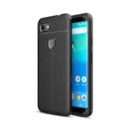 Litchi Texture TPU Shockproof Case for Google Pixel 3a XL(Black)
