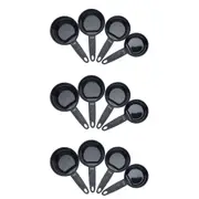 3x 4pc Mastercraft 24.5cm Magnetic Measuring Cup Set Baking/Kitchen Utensil BLK