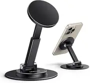 UGREEN for Magsafe Phone Stand, Magnetic Holder 360° Rotating, Adjustable Height, Foldable Portable, with Metal Ring, Compatible with iPhone 16 Pro Max, Galaxy S24, and More