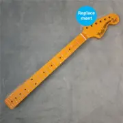 Big Head Maple Electric Guitar Neck 22 Frets Maple Fretboard Yellow Glossy