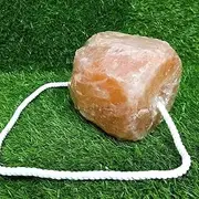 Himalayan Natural lick salt 6 lbs on rope for horse, cattle, deer, cows and goats.