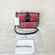 NEW BRAHMIN RADIANT RED SOLARIUM ROSALIE & CORDELIA WALLET