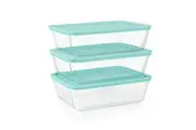 Pyrex Glass Container Set of 3 Mint 2.75L