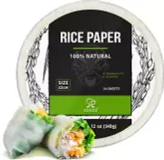 Rice Paper, White Rice Paper Wrappers, 1 Pack, 34 Sheets-Fresh Spring Roll Wr...