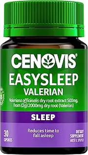 [Cenovis] EasySleep Valerian - Traditionally Used to Calm Nerves and Relieve Sleeplessness, 30 Capsules