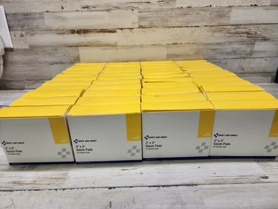 First Aid Only I211 Gauze Pads 3”x 3” Sterile Pads 45 Boxes 20 Per Box 900 Pads
