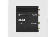 Teltonika RUT361 Industrial Cellular Router, Compact and Powerful Industrial 4G LTE Cat 6 Router/Firewall, Rugged Aluminium Housing, PSU included RUT361100300
