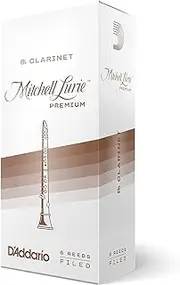 Mitchell Lurie Premium Bb Clarinet Reeds, Strength 1.5, 5-pack