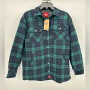 Dickies | NWT Junior’s XS Navy Green Plaid Oversized Shacket