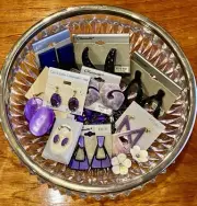 Vintage “Purple & Black” Collection of Jewelry-Circa 1980s