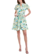 Taylor Linen-Blend Shirtdress