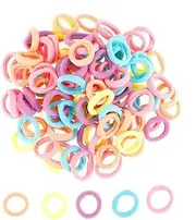 100 pcs Hair Ties for Toddler Girls Soft Elastic Hair Ties Bands Baby Seamless Hair Bands for Kids elastique cheveux