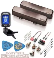 EMG Robert Trujillo RT Rip Tide Set Brushed Black Chrome Jazz J Pickups ( TUNER)
