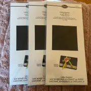 (3x) Double Sided Mat Board for SIZZIX Score Boards 6”x13” • 6 BLACK SHEETS EACH