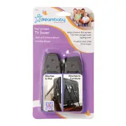 2pc Dreambaby Baby Safety Flat Screen TV Saver Wall/Furniture Mounting Straps