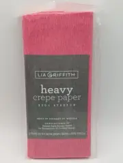 Lia Griffith Extra Fine Crepe Paper 2 Folds 9.8"X39.3" Color-Pink Cypress