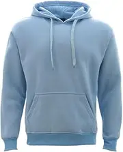 FIL Men’s Adult Unisex Basic Plain Pullover Hoodie Hooded Jumper Sweater Sweatshirt Jacket w Pockets - Small - 3XLarge