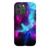 For iPhone 15 Pro Max Tough Case Compatible with MagSafe Abstract Galaxy