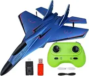 Remote Control Airplane Toy,Model Toy Plane Toy RC Fighter Model Toy - Foam Pull Back Airplane with Light Model Aircraft Toy for Boys & Kids