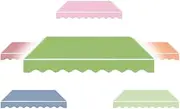 8ft 12ft 15ft 18ft Retractable Awning Cover for Sunshade Shelter, Outdoor Sun Shade Shelter Replacement Canvas Canopy, Water-Resistant Polyester for Yards Gardens(Green,3.5x1.5m/12x5ft)