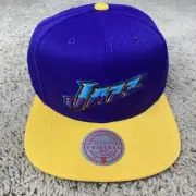 Utah Jazz Mitchell & Ness Hat Hardwood Classics DNA 2-Tone Snapback Purple Cap