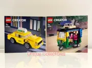 LEGO 40468 40469 Creator Yellow Taxi and Tuk Tuk Exclusive Set of 2 Brand New