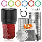 M11 Green Mason Jar Vacuum Sealer and Regular Caning Lids