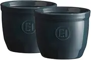 Emile Henry EH 2 RAMEKINS SET BLUE FLM 8CM