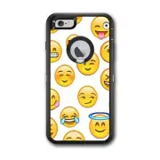 Skin Decal for Otterbox Defender iPhone 6 PLUS Case / Emoji Faces