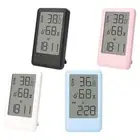 Digital Alarm Clock Meter Sensor Temperature Humidity Gauge for Elderly