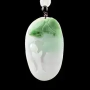 Certified Grade A Burma Jadeite Pendant Symbol of Spiritual Enlightenment