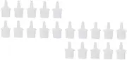 Minkissy Safe Practical Lash Extension Glue Bottle Plugs 50pcs Replacement Caps Bottle Nozzles for Lash Supplies