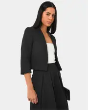 Harriet Jacquard Crop Jacket