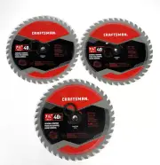 (3 PACK) Craftsman General 7 1/4" 40 TPI Circular Saw Blade CMA5272540