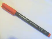 Staedtler Lumocolor Permanent Markers Fine 0.6mm (F) RED x 3 pens